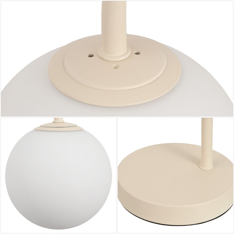 Arco 18.25" Iron/Glass Minimalist Mid Century Globe LED Table Lamp
