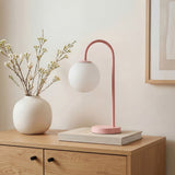 Arco 18.25" Iron/Glass Minimalist Mid Century Globe LED Table Lamp