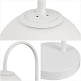 Arco 18.25" Iron/Glass Minimalist Mid Century Globe LED Table Lamp