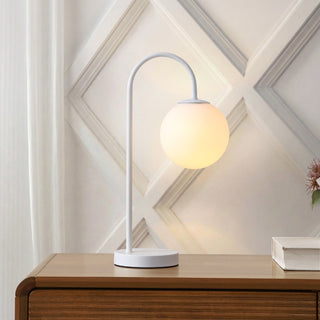 Arco 18.25" Iron/Glass Minimalist Mid Century Globe LED Table Lamp