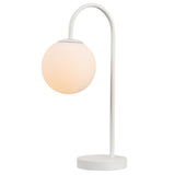Arco 18.25" Iron/Glass Minimalist Mid Century Globe LED Table Lamp