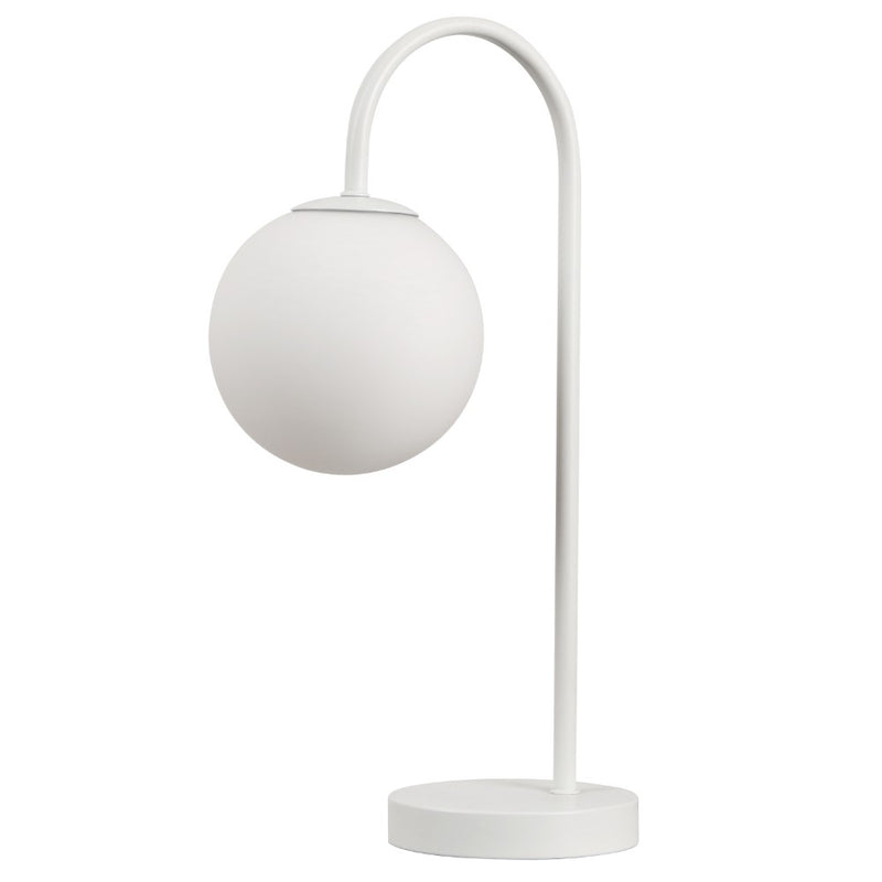 Arco 18.25" Iron/Glass Minimalist Mid Century Globe LED Table Lamp