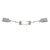 Arlo Farmhouse Industrial Single Swing Arm Plug-In or Hardwired Iron LED Wall Sconce with Pull-Chain