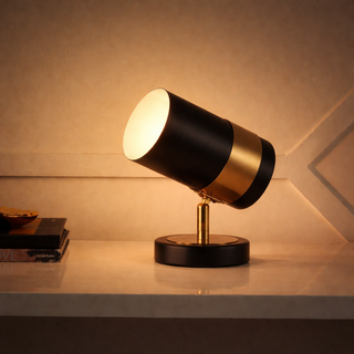 Astra 9.25" Modern Industrial Iron Adjustable Indoor LED Floor Spotlight