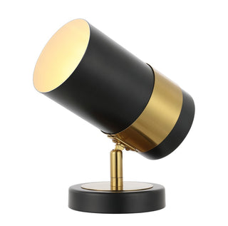 Astra 9.25" Modern Industrial Iron Adjustable Indoor LED Floor Spotlight - JONATHAN Y