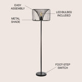 Gridley 61" Metal LED Floor Lamp - JONATHAN Y