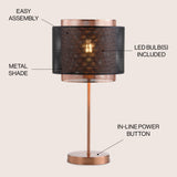 Tribeca 19.7" Metal LED Table Lamp - JONATHAN Y