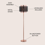 Tribeca 60.5" Metal LED Floor Lamp - JONATHAN Y