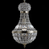 Regina Crystal/Metal Empire LED Pendant - JONATHAN Y