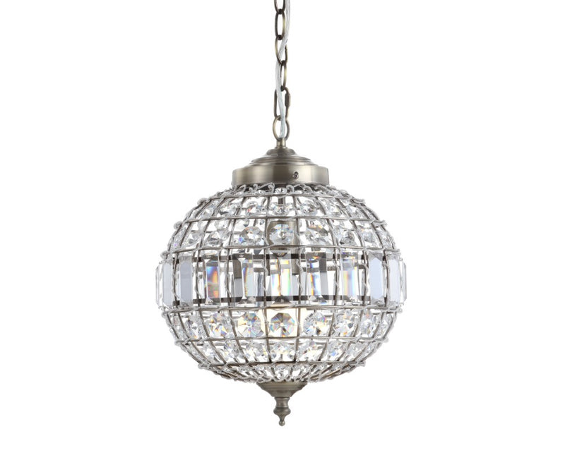 Georgina Crystal/Metal LED Pendant - JONATHAN Y