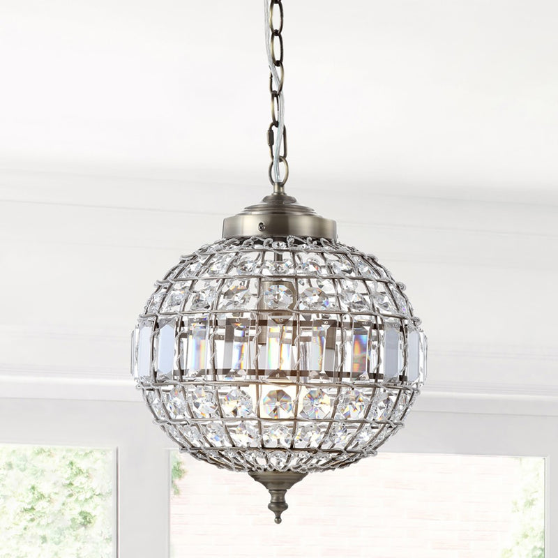 Georgina Crystal/Metal LED Pendant - JONATHAN Y