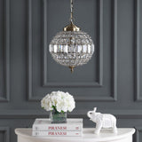 Georgina Crystal/Metal LED Pendant - JONATHAN Y