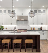 Georgina Crystal/Metal LED Pendant - JONATHAN Y