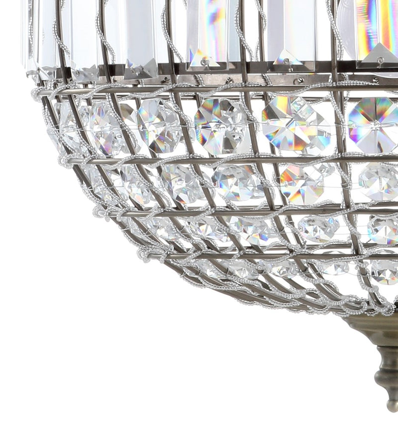 Georgina Crystal/Metal LED Pendant - JONATHAN Y