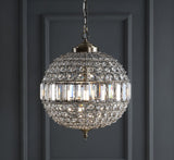 Georgina Crystal/Metal LED Pendant - JONATHAN Y