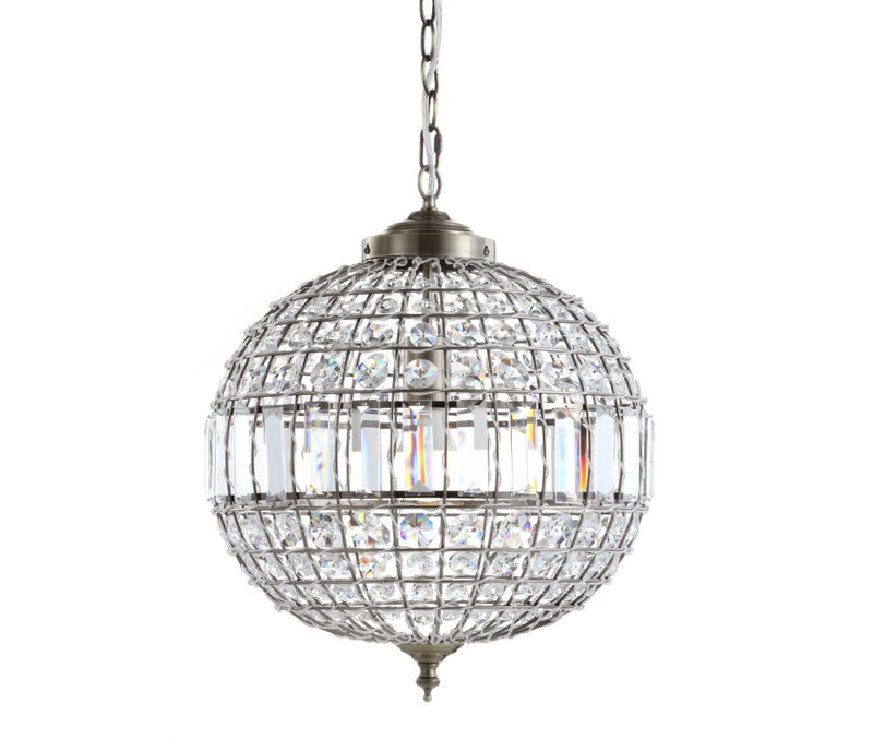 Georgina Crystal/Metal LED Pendant - JONATHAN Y