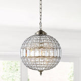 Georgina Crystal/Metal LED Pendant - JONATHAN Y