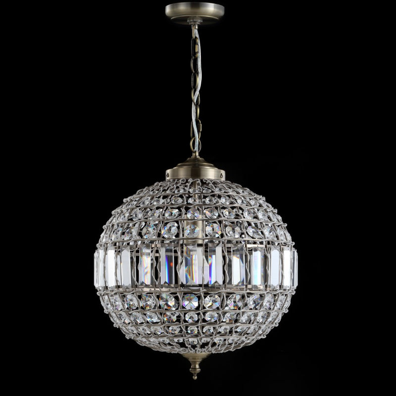 Georgina Crystal/Metal LED Pendant - JONATHAN Y