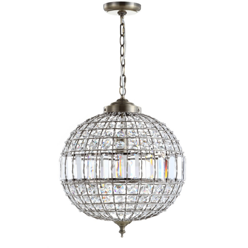 Georgina Crystal/Metal LED Pendant - JONATHAN Y