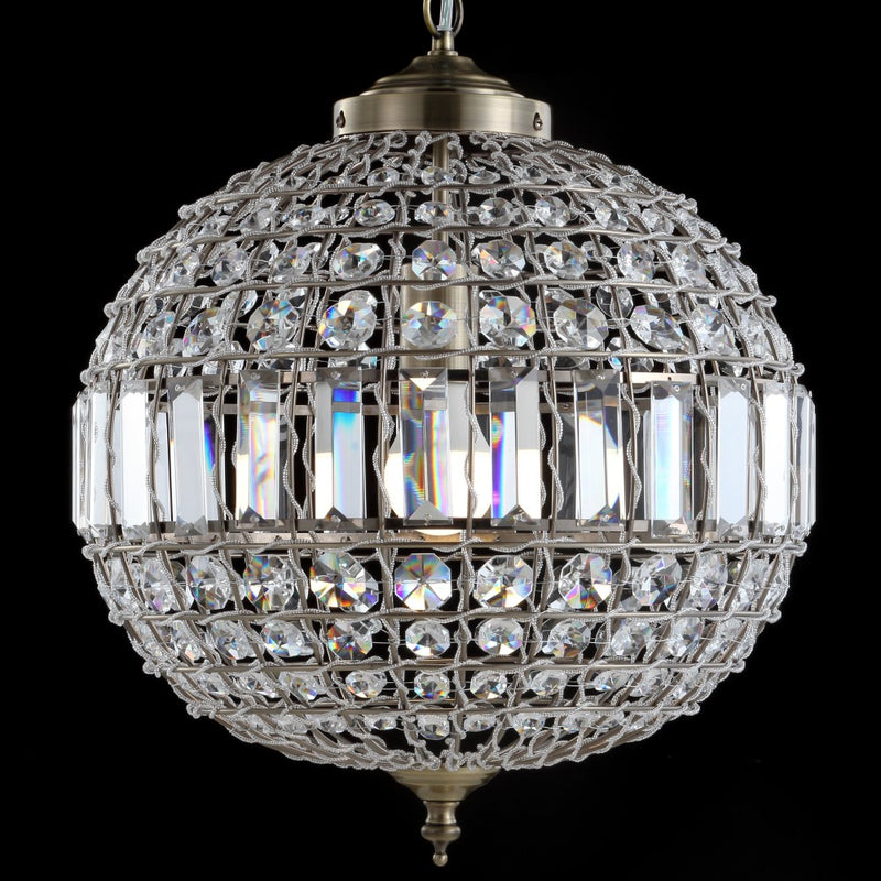 Georgina Crystal/Metal LED Pendant - JONATHAN Y