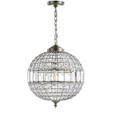 Georgina Crystal/Metal LED Pendant - JONATHAN Y