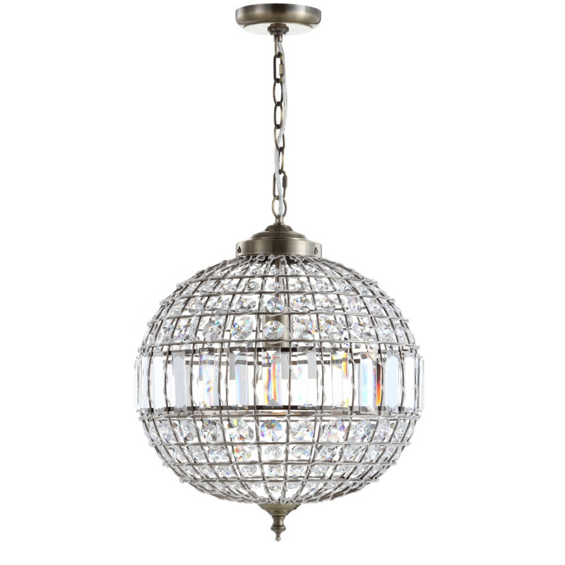 Georgina Crystal/Metal LED Pendant - JONATHAN Y