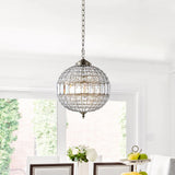 Georgina Crystal/Metal LED Pendant - JONATHAN Y
