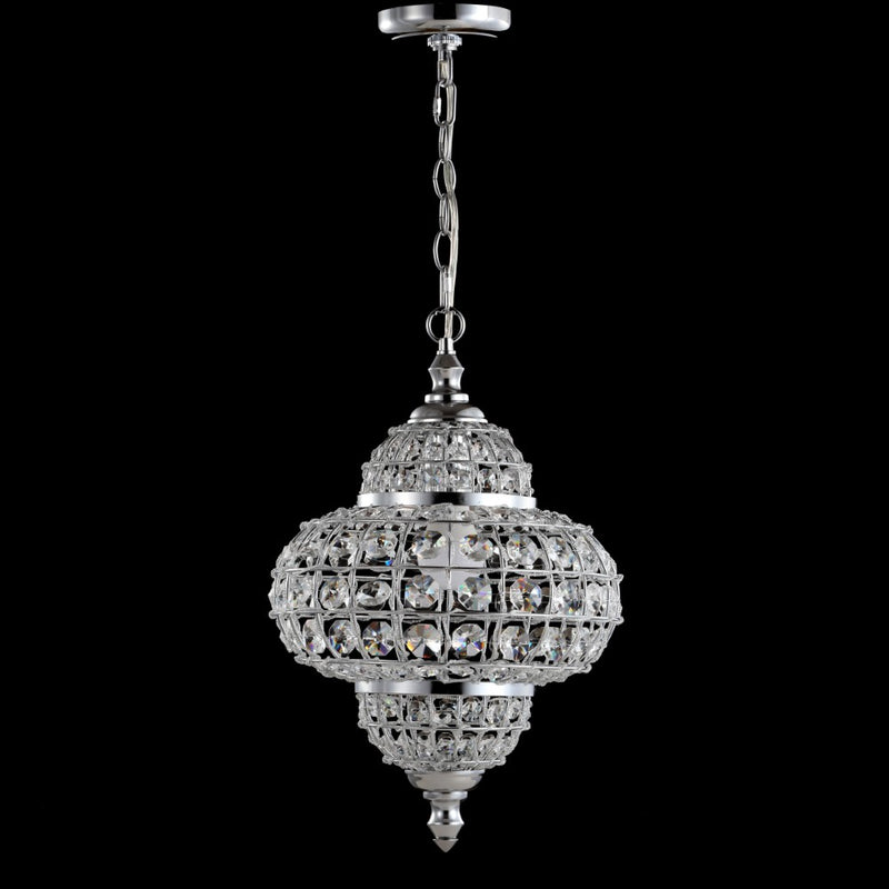 Juliette 12" Crystal/Metal LED Pendant Pendant - JONATHAN Y