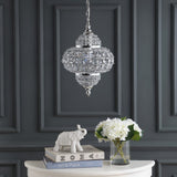 Juliette 12" Crystal/Metal LED Pendant Pendant - JONATHAN Y
