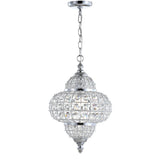 Juliette 12" Crystal/Metal LED Pendant Pendant - JONATHAN Y
