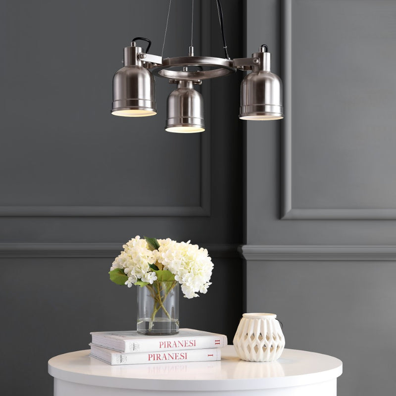 Liam 20" Metal LED Chandelier - JONATHAN Y