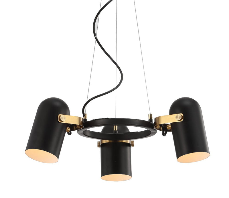 Eugenio Adjustable Metal LED Chandelier - JONATHAN Y