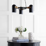 Eugenio Adjustable Metal LED Chandelier - JONATHAN Y