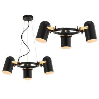 Eugenio Adjustable Metal LED Chandelier - JONATHAN Y