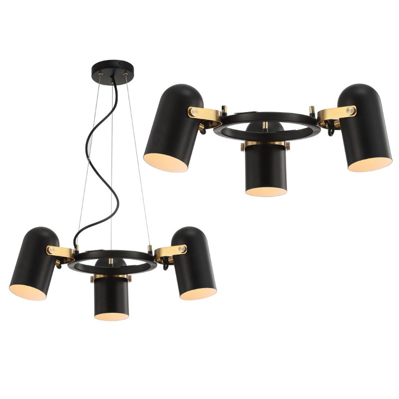 Eugenio Adjustable Metal LED Chandelier - JONATHAN Y