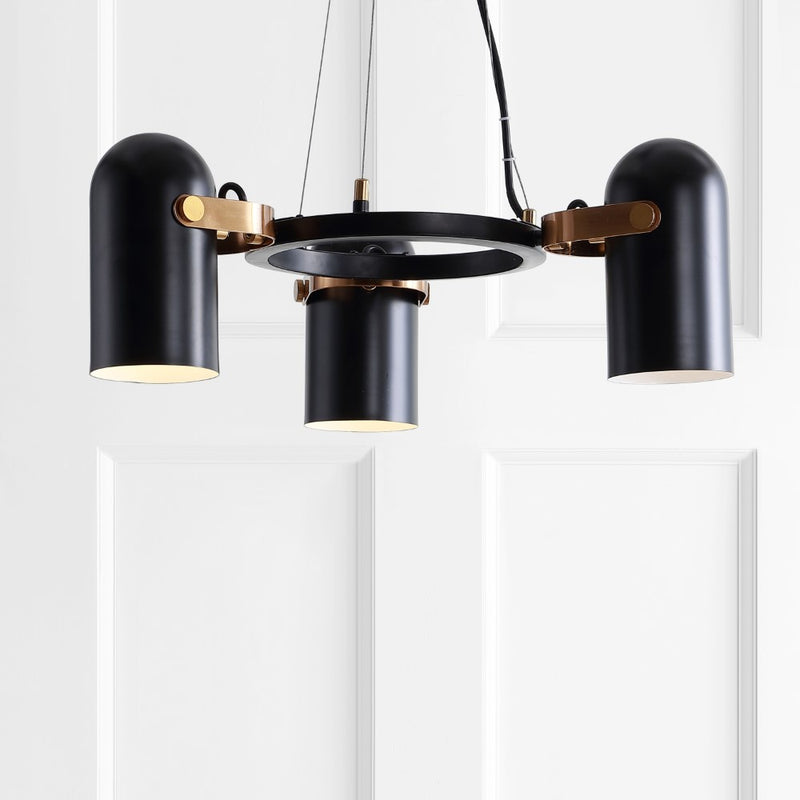 Eugenio Adjustable Metal LED Chandelier - JONATHAN Y