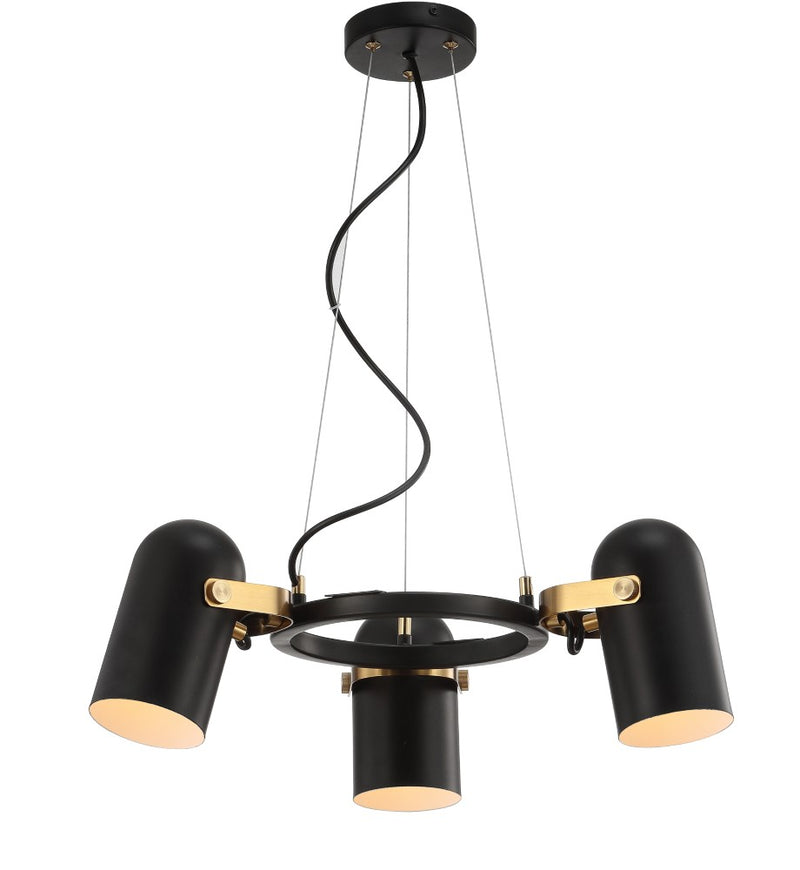 Eugenio Adjustable Metal LED Chandelier - JONATHAN Y
