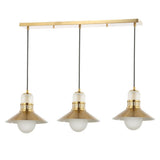 Colin Adjustable Iron/Glass Retro Hurricane LED Pendant - JONATHAN Y