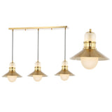 Colin Adjustable Iron/Glass Retro Hurricane LED Pendant - JONATHAN Y