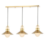 Colin Adjustable Iron/Glass Retro Hurricane LED Pendant - JONATHAN Y