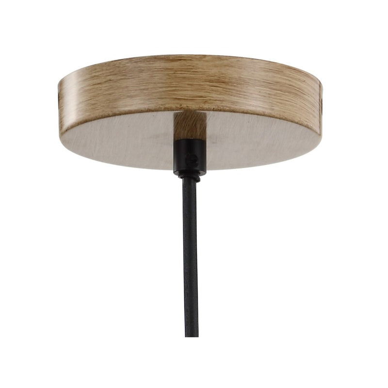 Simon 11.75" Pinecone Wood LED Pendant - JONATHAN Y