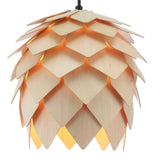Simon 11.75" Pinecone Wood LED Pendant - JONATHAN Y