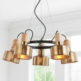 Gallery Adjustable Spotlight Metal LED Chandelier - JONATHAN Y