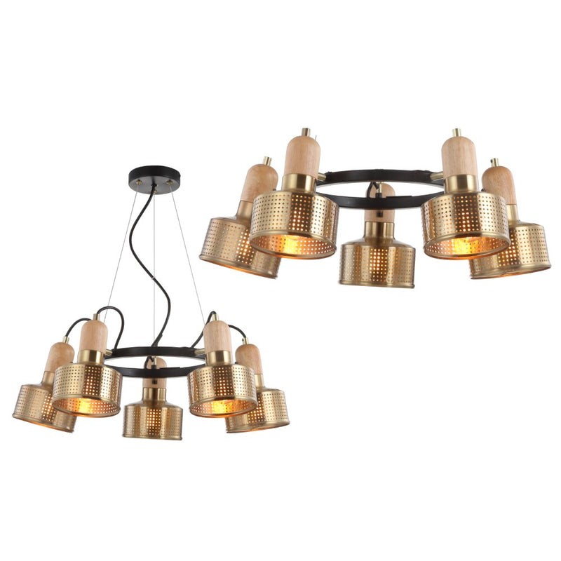 Gallery Adjustable Spotlight Metal LED Chandelier - JONATHAN Y