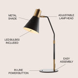 Apollo 22.5" Metal LED Task Lamp - JONATHAN Y