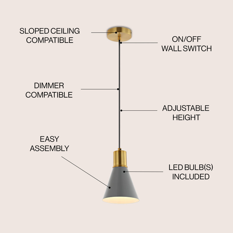 Apollo Metal LED Pendant