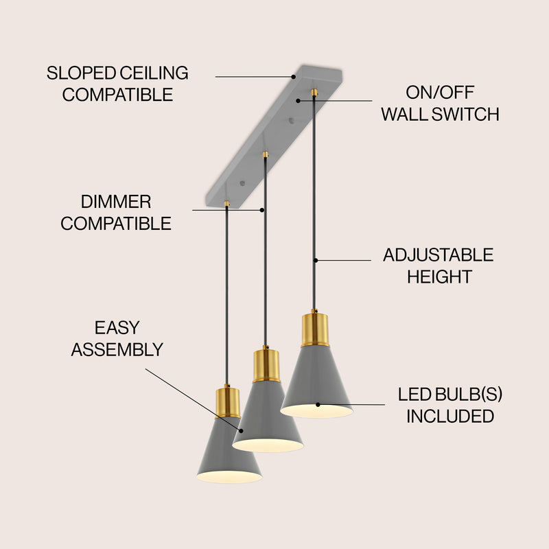 Apollo Metal LED Pendant