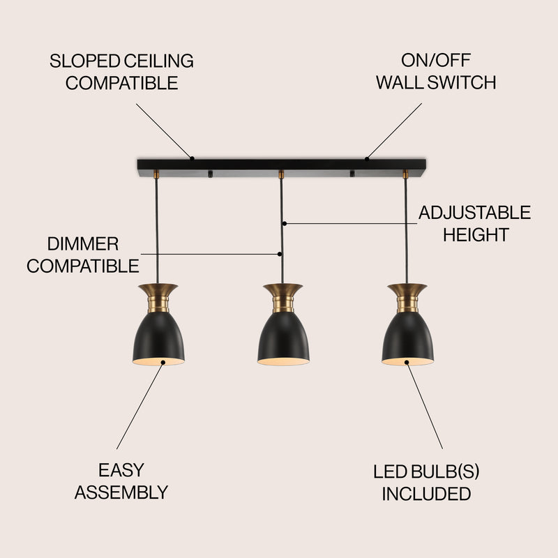 Edison Metal LED Pendant