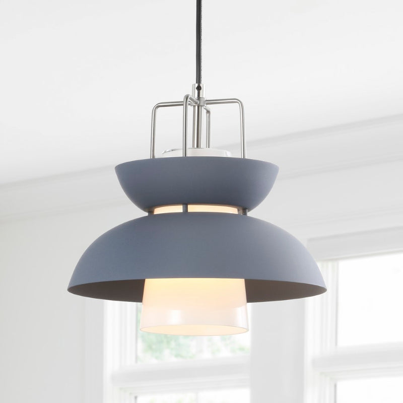 Paul 11" Farmhouse Metal LED Pendant - JONATHAN Y