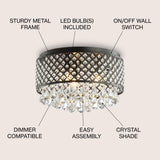 Evelyn Crystal Drops/Metal - JONATHAN Y